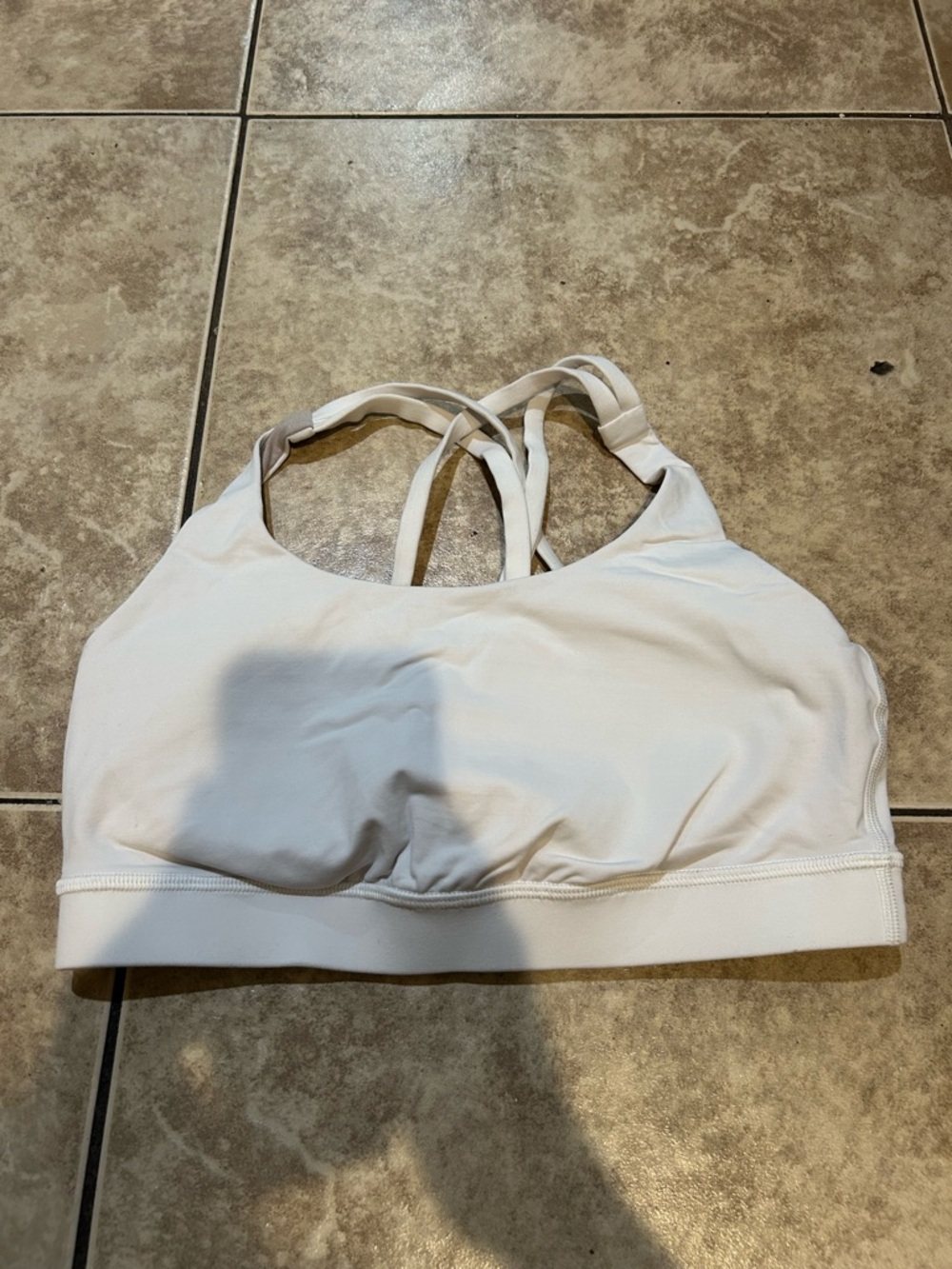lululemon athletica White Strappy Sports Bra